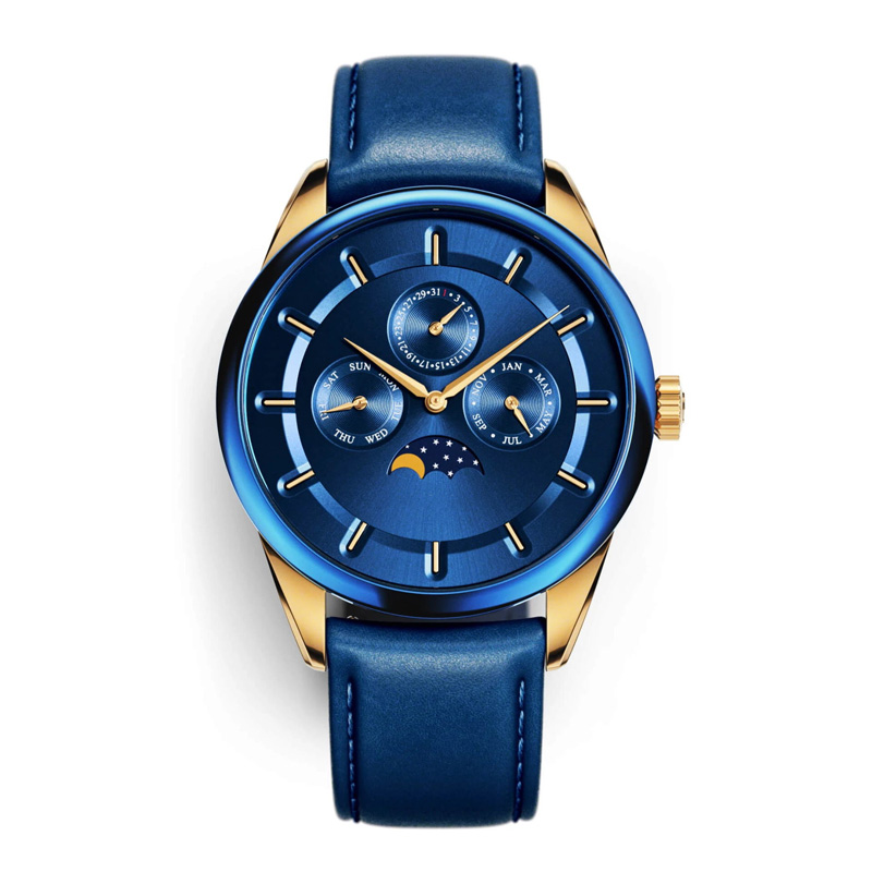 fashion UN-LM0103 Moon Phase Watches China Watch Manufacturer