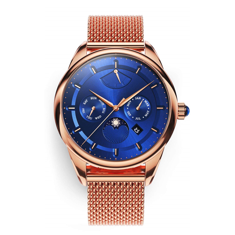 fashion UN-LM0111 Moon Phase Watches Mens Fashion Watches